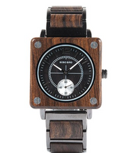 Load image into Gallery viewer, BOBO BIRD Men Watch Luxury Wooden Watches Waterproof Great Gift
