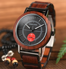 Load image into Gallery viewer, BOBO BIRD Men Watch Luxury Wooden Watches Waterproof Great Gift
