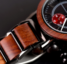 Load image into Gallery viewer, BOBO BIRD Men Watch Luxury Wooden Watches Waterproof Great Gift
