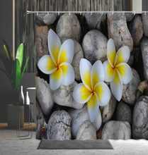 Load image into Gallery viewer, Stone Brick Shower/Bath Curtain Old-Fashioned Brick Wall Feet Pattern Cobblestone Decoration Bathtub Decoration Multiple Size
