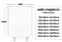 Load image into Gallery viewer, Shower/Bath Curtains Flowers White Background Print Floral Plant Creative Art Waterproof Fabric Bathroom Decor Screens set With Hooks
