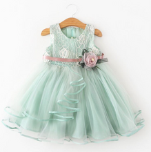 Load image into Gallery viewer, &quot;Arna&quot; Royal Gown Collection - Little Girl Flower Party Lace Tutu Dress Baby Kids Sleevess Dresses Clothes Summer Children Wedding Birthday
