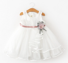 Load image into Gallery viewer, &quot;Arna&quot; Royal Gown Collection - Little Girl Flower Party Lace Tutu Dress Baby Kids Sleevess Dresses Clothes Summer Children Wedding Birthday
