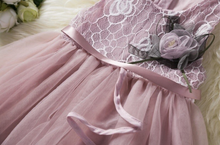 Load image into Gallery viewer, &quot;Arna&quot; Royal Gown Collection - Little Girl Flower Party Lace Tutu Dress Baby Kids Sleevess Dresses Clothes Summer Children Wedding Birthday
