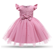 Load image into Gallery viewer, &quot;Arna&quot; Royal Gown Collection - Little Girl Flower Party Lace Tutu Dress Baby Kids Sleevess Dresses Clothes Summer Children Wedding Birthday
