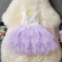 Load image into Gallery viewer, &quot;Arna&quot; Royal Gown Collection - Girls Princess Dress Tutu Baptism Newborn Infant Girl Party Dress
