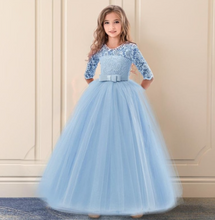 Load image into Gallery viewer, &quot;Arna&quot; Royal Gown Collection - Girls Wedding Evening Party Bridesmaid Long Dress Prom Gown Children Teenager New Year Princess Costume
