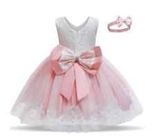 Load image into Gallery viewer, &quot;Arna&quot; Royal Gown Collection - 0-24 Month Baby Princess Dress For Newborn Girls Party Christening Gown Vintage Infant Baptism Wedding
