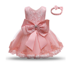 Load image into Gallery viewer, &quot;Arna&quot; Royal Gown Collection - 0-24 Month Baby Princess Dress For Newborn Girls Party Christening Gown Vintage Infant Baptism Wedding
