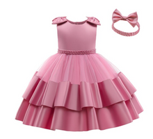 Load image into Gallery viewer, &quot;Arna&quot; Royal Gown Collection - 0-24 Month Baby Princess Dress For Newborn Girls Party Christening Gown Vintage Infant Baptism Wedding
