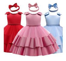 Load image into Gallery viewer, &quot;Arna&quot; Royal Gown Collection - 0-24 Month Baby Princess Dress For Newborn Girls Party Christening Gown Vintage Infant Baptism Wedding
