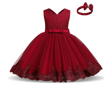 Load image into Gallery viewer, &quot;Arna&quot; Royal Gown Collection - 0-24 Month Baby Princess Dress For Newborn Girls Party Christening Gown Vintage Infant Baptism Wedding
