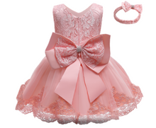 Load image into Gallery viewer, &quot;Arna&quot; Royal Gown Collection - 0-24 Month Baby Princess Dress For Newborn Girls Party Christening Gown Vintage Infant Baptism Wedding
