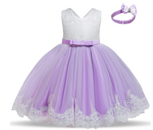 Load image into Gallery viewer, &quot;Arna&quot; Royal Gown Collection - 0-24 Month Baby Princess Dress For Newborn Girls Party Christening Gown Vintage Infant Baptism Wedding
