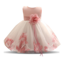 Load image into Gallery viewer, &quot;Arna&quot; Royal Gown Collection - Flower Tulle Toddler Kids Christening Costume Newborn Baby Girl Birthday Dress
