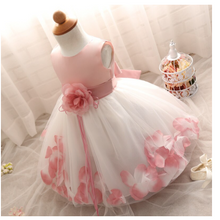 Load image into Gallery viewer, &quot;Arna&quot; Royal Gown Collection - Flower Tulle Toddler Kids Christening Costume Newborn Baby Girl Birthday Dress
