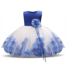 Load image into Gallery viewer, &quot;Arna&quot; Royal Gown Collection - Flower Tulle Toddler Kids Christening Costume Newborn Baby Girl Birthday Dress
