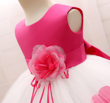 Load image into Gallery viewer, &quot;Arna&quot; Royal Gown Collection - Flower Tulle Toddler Kids Christening Costume Newborn Baby Girl Birthday Dress
