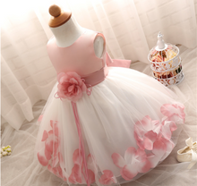 Load image into Gallery viewer, &quot;Arna&quot; Royal Gown Collection - Flower Tulle Toddler Kids Christening Costume Newborn Baby Girl Birthday Dress
