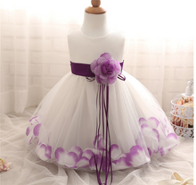 Load image into Gallery viewer, &quot;Arna&quot; Royal Gown Collection - Flower Tulle Toddler Kids Christening Costume Newborn Baby Girl Birthday Dress
