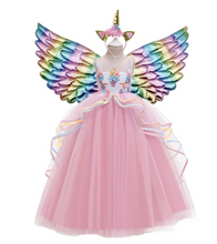 Load image into Gallery viewer, &quot;Arna&quot; Royal Gown Collection - Girls Unicorn Summer Dresses Tutu Long
