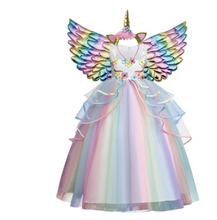 Load image into Gallery viewer, &quot;Arna&quot; Royal Gown Collection - Girls Unicorn Summer Dresses Tutu Long
