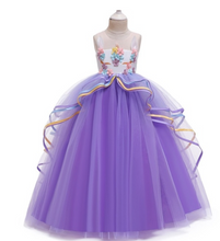 Load image into Gallery viewer, &quot;Arna&quot; Royal Gown Collection - Girls Unicorn Summer Dresses Tutu Long
