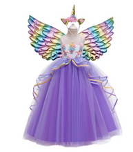 Load image into Gallery viewer, &quot;Arna&quot; Royal Gown Collection - Girls Unicorn Summer Dresses Tutu Long

