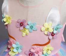 Load image into Gallery viewer, &quot;Arna&quot; Royal Gown Collection - Girls Unicorn Summer Dresses Tutu Long
