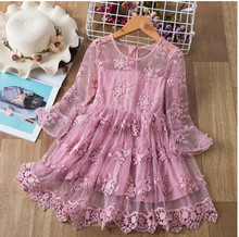 Load image into Gallery viewer, &quot;Arna&quot; Royal Gown Collection - White Lace Princess Dress For Girls

