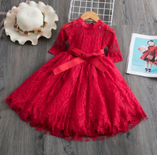 Load image into Gallery viewer, &quot;Arna&quot; Royal Gown Collection - White Lace Princess Dress For Girls
