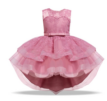 Load image into Gallery viewer, &quot;Arna&quot; Royal Gown Collection - Flower Dresses For Girls Elegant Rainbow Tutu Ball Gown 4-10 Year
