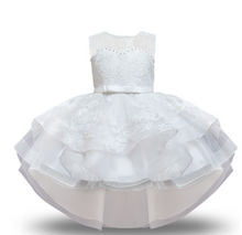 Load image into Gallery viewer, &quot;Arna&quot; Royal Gown Collection - Flower Dresses For Girls Elegant Rainbow Tutu Ball Gown 4-10 Year
