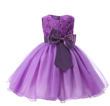 Load image into Gallery viewer, &quot;Arna&quot; Royal Gown Collection - Flower Dresses For Girls Elegant Rainbow Tutu Ball Gown 4-10 Year
