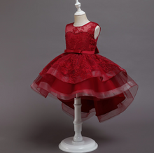 Load image into Gallery viewer, &quot;Arna&quot; Royal Gown Collection - Flower Dresses For Girls Elegant Rainbow Tutu Ball Gown 4-10 Year
