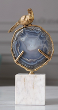 Load image into Gallery viewer, &quot;Arna Collection&quot; Luxury -Natural Agate Marble Bird Figurine Creativity Ornaments Desk Bookcase Natural Material Crafts Living Room Decoration
