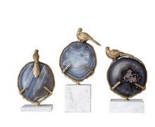 Load image into Gallery viewer, &quot;Arna Collection&quot; Luxury -Natural Agate Marble Bird Figurine Creativity Ornaments Desk Bookcase Natural Material Crafts Living Room Decoration
