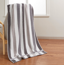 Load image into Gallery viewer, Luxury Towels - Choice of Colours - x2 - 100% Cotton Super Absorbent Comfortable Stripe

