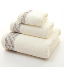 Load image into Gallery viewer, High-Grade - 100% Cotton Towels 3 Piece Luxury Hotel &amp; Spa Quality Bath Towel Set
