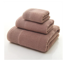 Load image into Gallery viewer, High-Grade - 100% Cotton Towels 3 Piece Luxury Hotel &amp; Spa Quality Bath Towel Set
