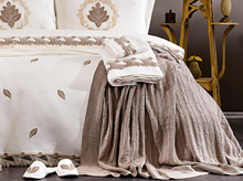 Load image into Gallery viewer, &quot;Arna Lisa&quot; Luxury Royal Bedding Set - 20 pieces French Laced Embroidery
