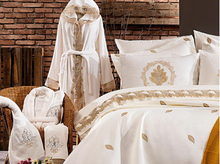 Load image into Gallery viewer, &quot;Arna Lisa&quot; Luxury Royal Bedding Set - 20 pieces French Laced Embroidery

