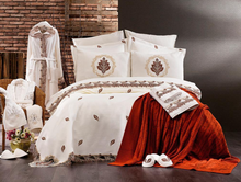 Load image into Gallery viewer, &quot;Arna Lisa&quot; Luxury Royal Bedding Set - 20 pieces French Laced Embroidery
