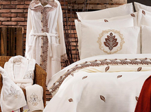 Load image into Gallery viewer, &quot;Arna Lisa&quot; Luxury Royal Bedding Set - 20 pieces French Laced Embroidery
