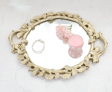 Load image into Gallery viewer, &quot;Arna Collection&quot; Gold Tray&#39;s - Nordic Ginkgo Leaf Mirror Display Tray
