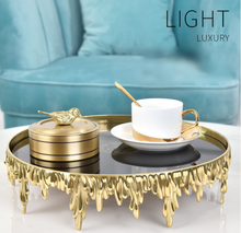 Load image into Gallery viewer, &quot;Arna Lisa&quot; Royal Luxury Collection - Luxurious Pure Copper Trays Decorative European Modern Medusa Black Crystal Tray
