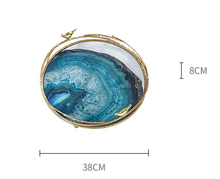 Load image into Gallery viewer, &quot;Arna Lisa&quot; Royal Collection - Luxury Unique Design - Gold Glass Trays Decorative Creative Bird Frame
