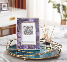 Load image into Gallery viewer, &quot;Arna Lisa&quot; Royal Collection - Luxury Unique Design - Gold Glass Trays Decorative Creative Bird Frame
