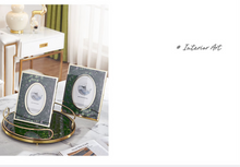 Load image into Gallery viewer, &quot;Arna Lisa&quot; Royal Collection - Luxury Unique Design - Gold Glass Trays Decorative Creative Bird Frame
