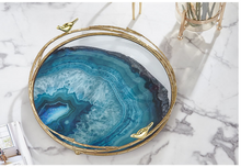 Load image into Gallery viewer, &quot;Arna Lisa&quot; Royal Collection - Luxury Unique Design - Gold Glass Trays Decorative Creative Bird Frame

